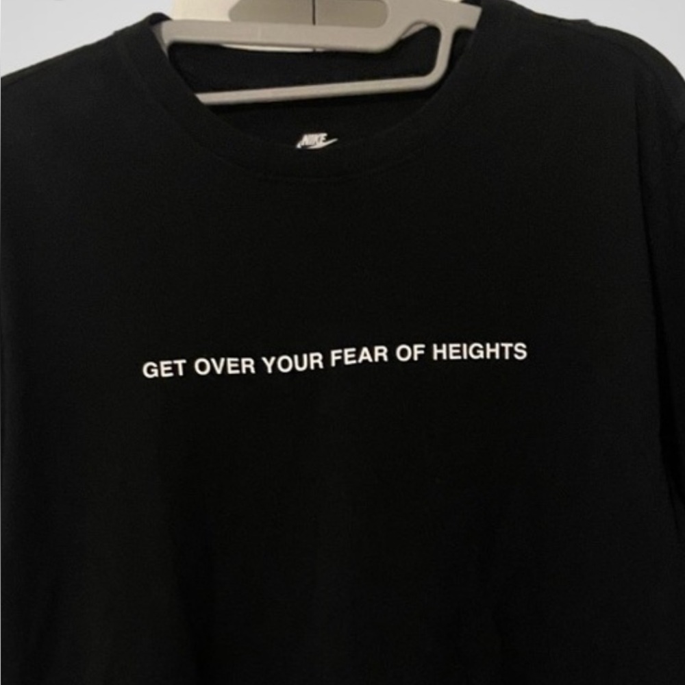 Nike Motivational  Longsleeve Black Crop Top